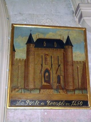 Temple porte tableau