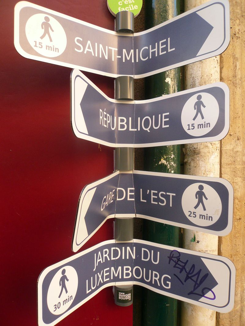 Panneau indicateur marche paris Panneau indicateur marche paris