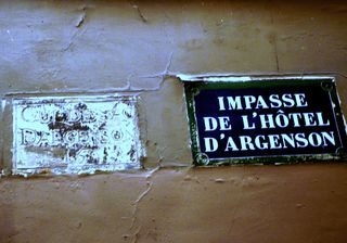 Argenson cul de sac Argenson cul de sac